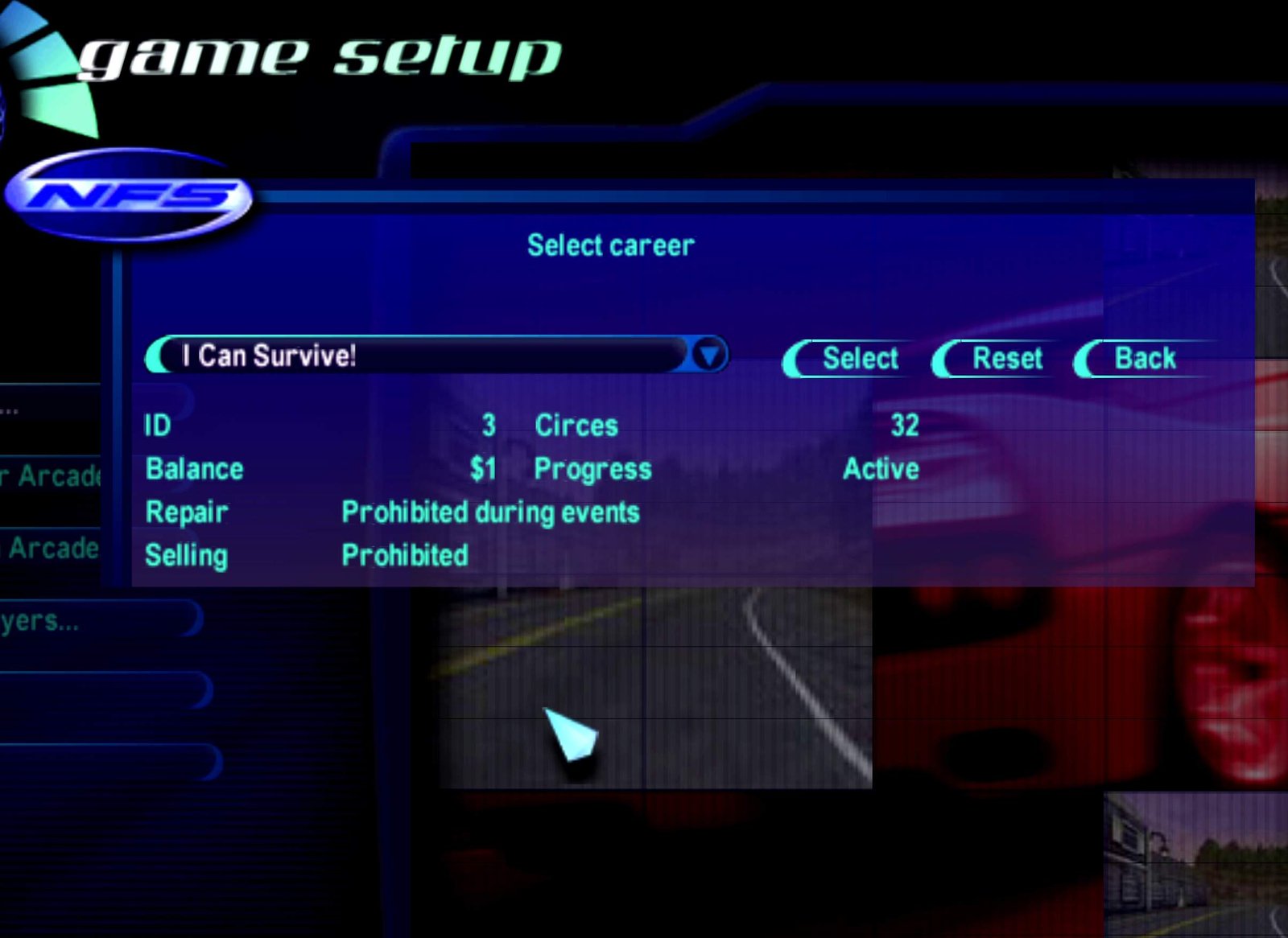 Мульти карьерный NFS 4: High Stakes!